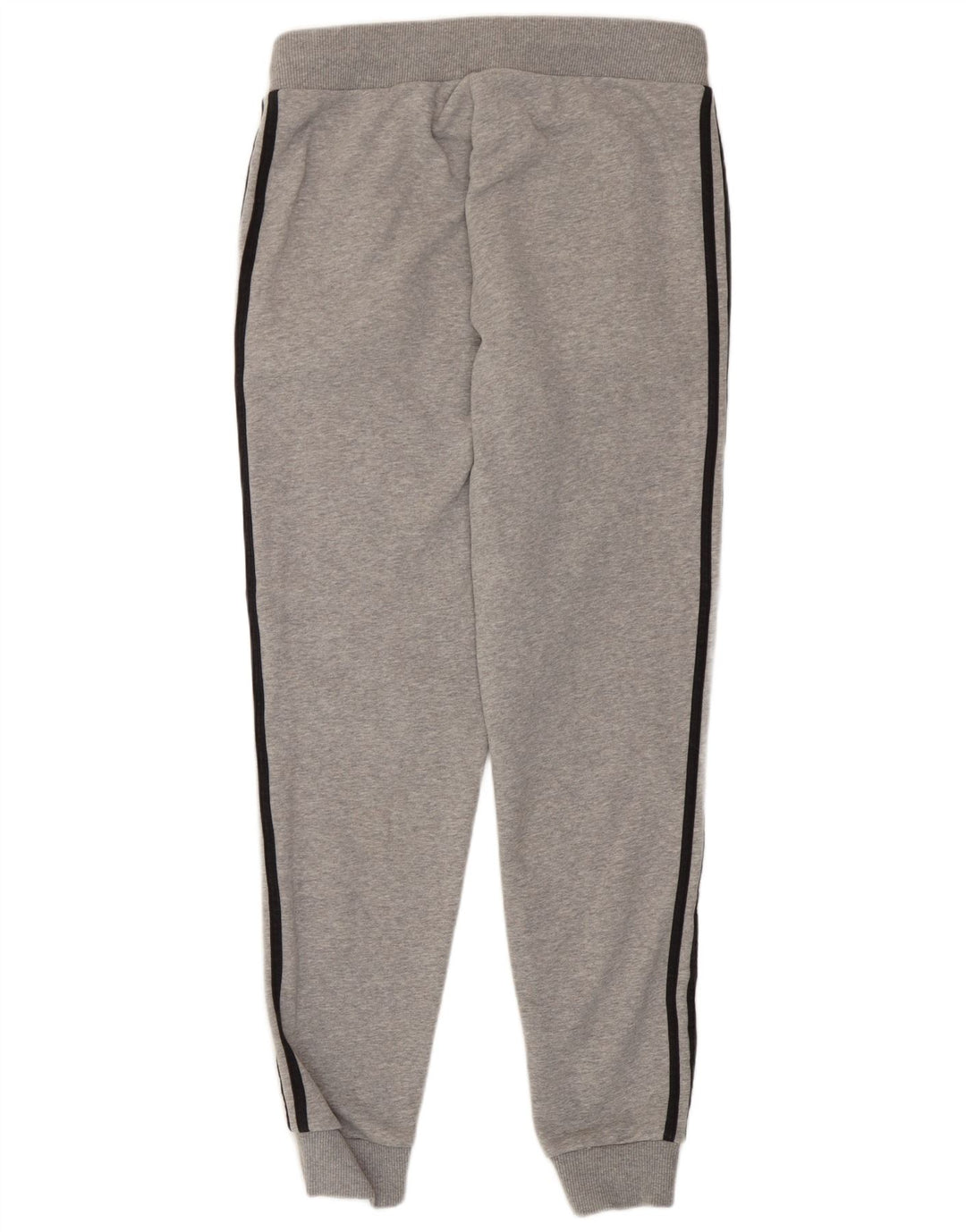 Adidas masculino gráfico calças de treino joggers algodão cinza médio