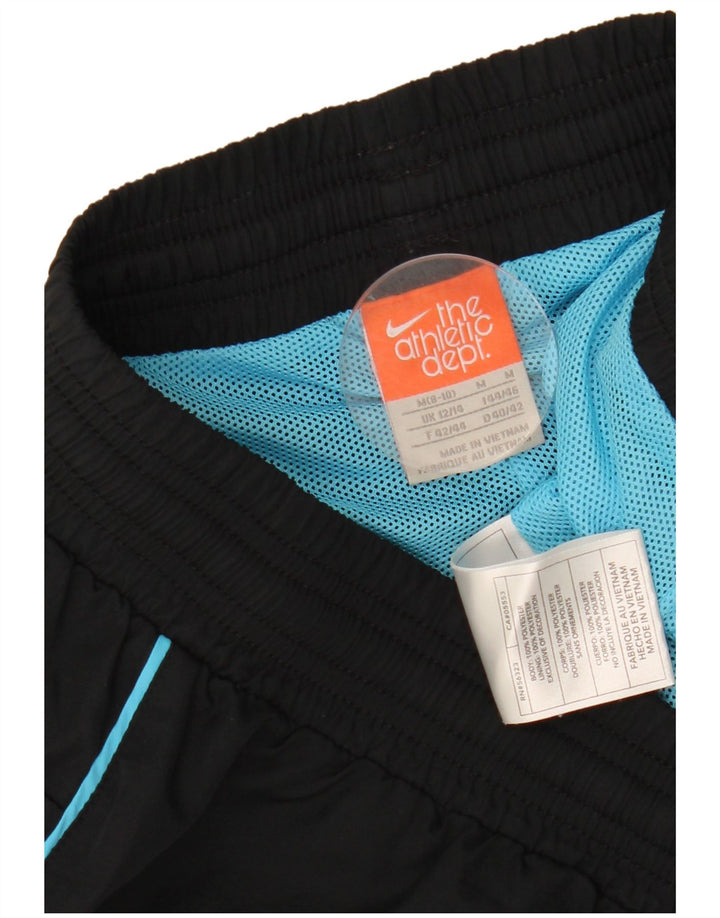 NIKE Womens Bermuda Sport Shorts UK 12/14 Médio Preto Poliéster