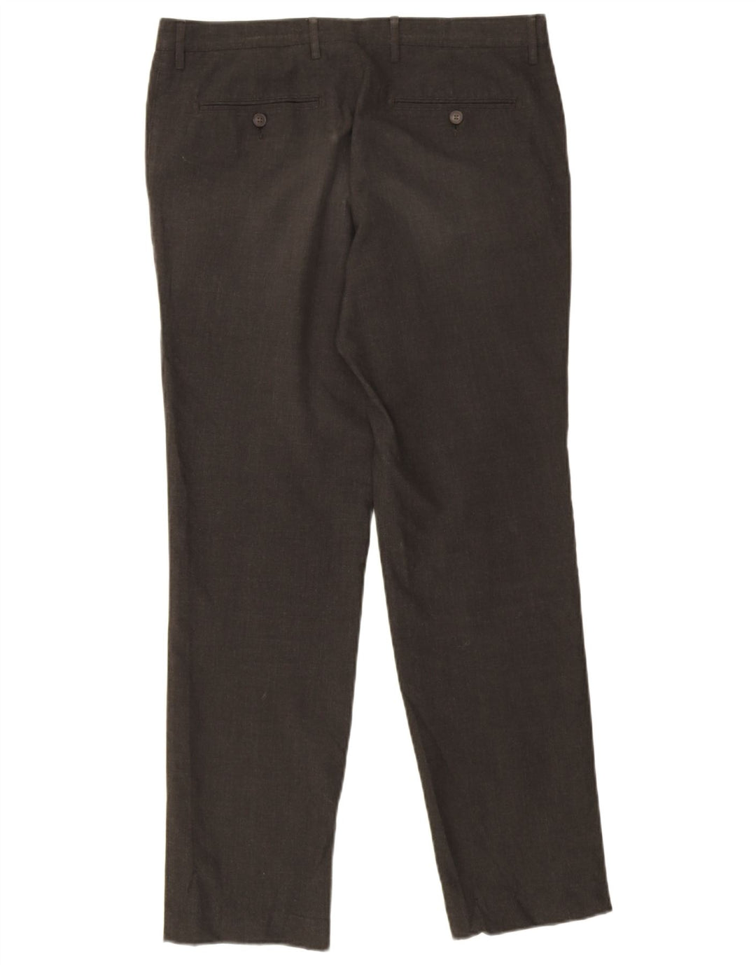 Calça Chino Masculina Slim Fit Marks & Spencer W34 L31 Cinza Houndstooth