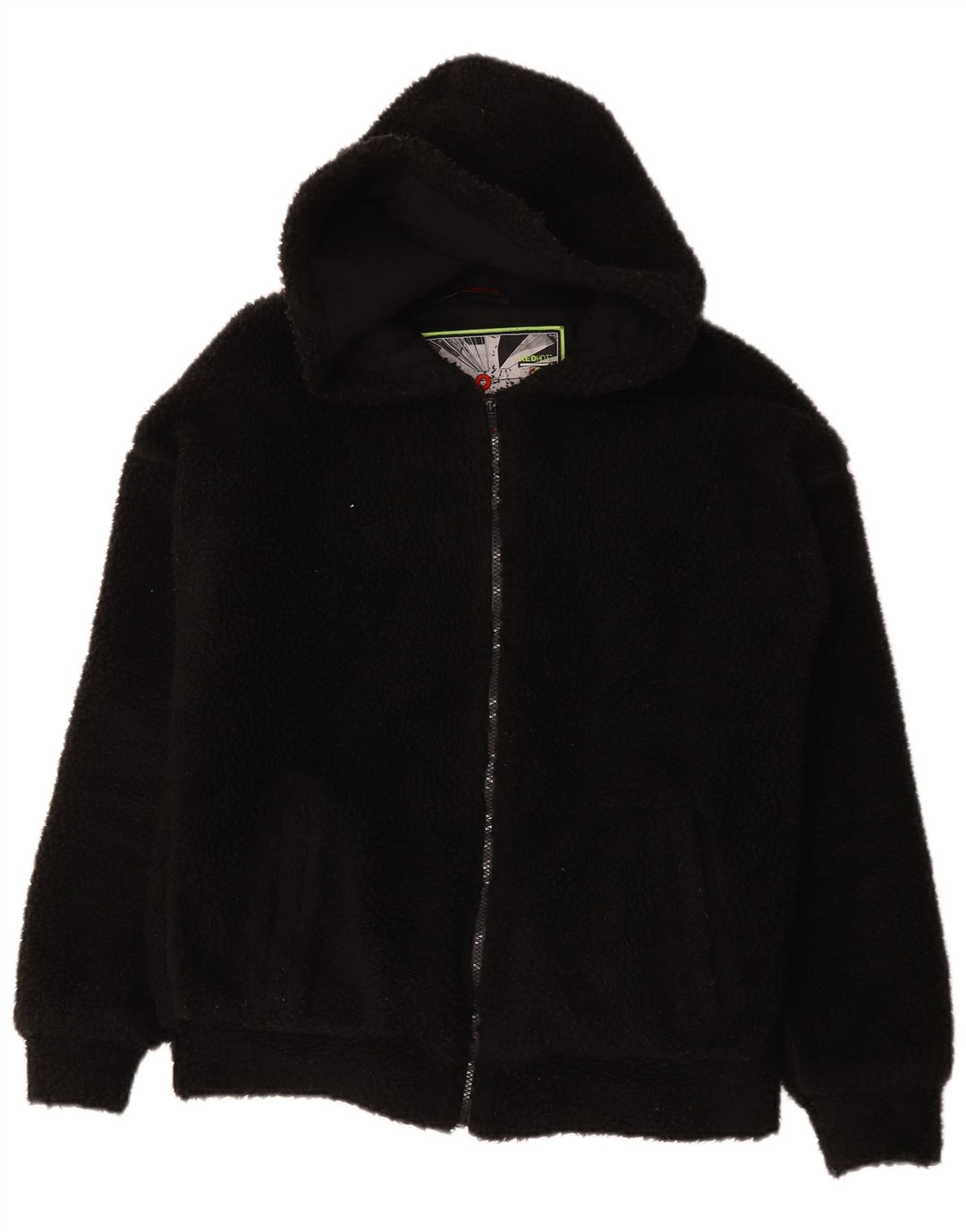 Jaqueta de lã com capuz masculina Mistral UK 38 poliéster preto médio