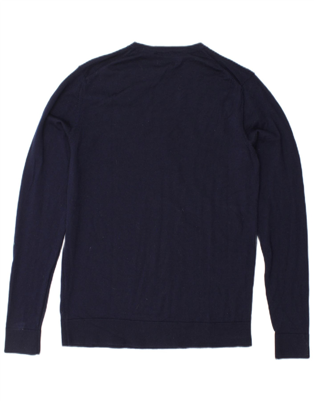 JACK & JONES Suéter masculino com gola redonda, pequeno, azul marinho, lã