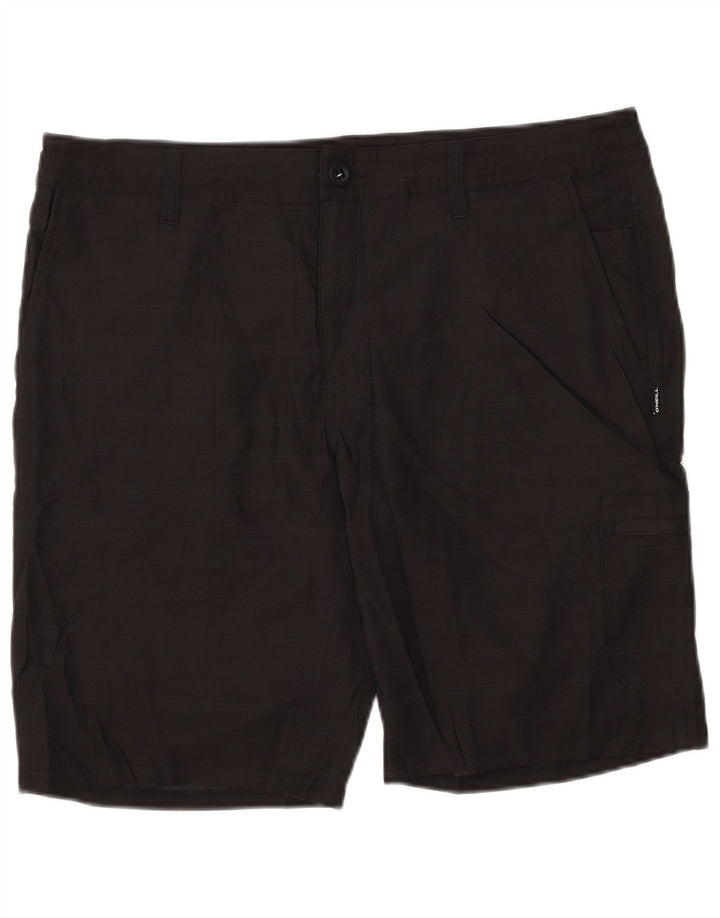 Shorts cargo masculino O'Neill W36 grande poliéster listrado preto