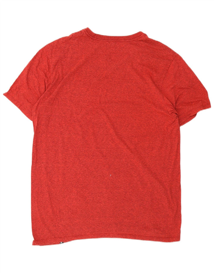 Camiseta masculina Hurley grande poliéster manchado vermelho