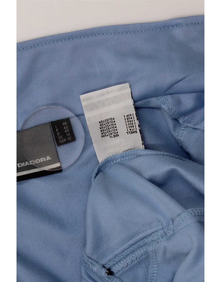 Diadora Womens Tracksuit Top Jacket UK 14 Grande Azul Poliéster