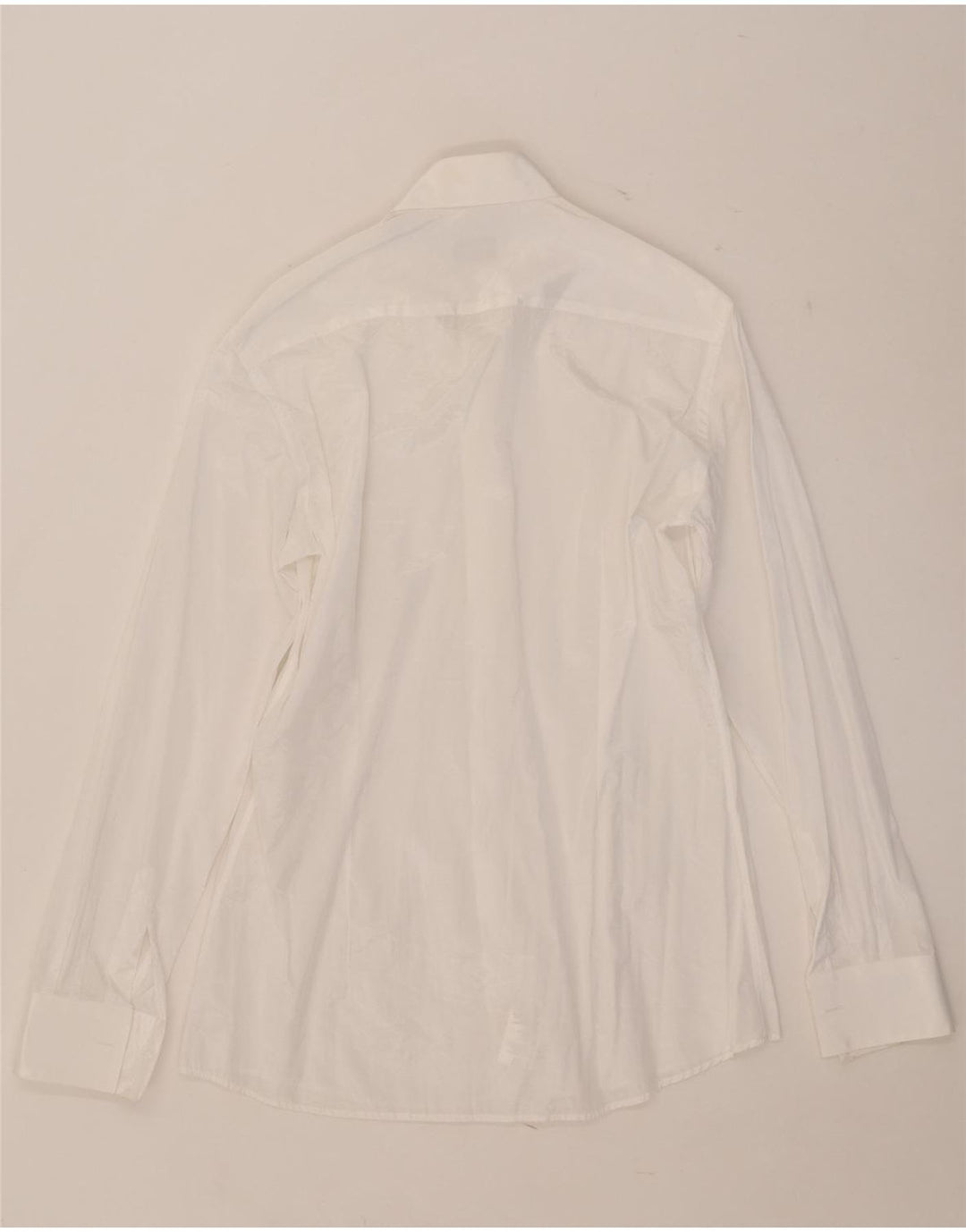 Camisa masculina Carlo Pignatelli tamanho 38 15 poliéster branco médio