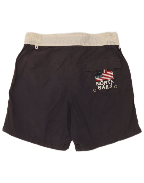 Shorts de natação masculino North Sails pequeno algodão colorblock azul marinho
