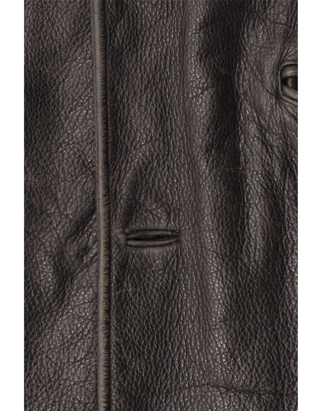 Jaqueta de couro masculina Angelo Litrico XL preta clássica
