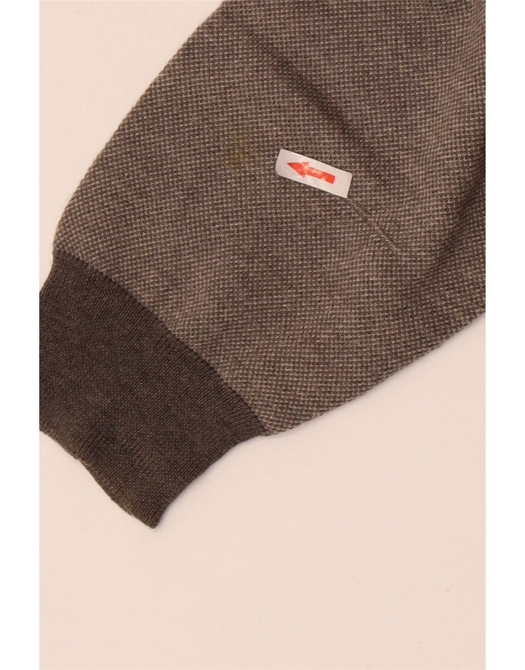 Suéter masculino Marks & Spencer com decote em V grande lã merino cinza