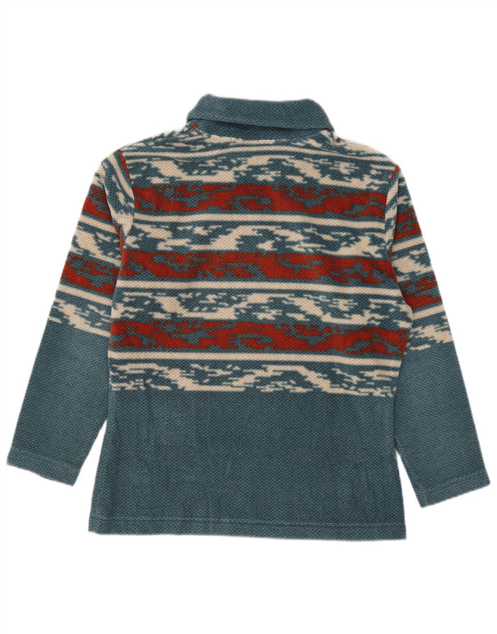 Suéter feminino Fila com gola redonda IT 44 listrado azul médio