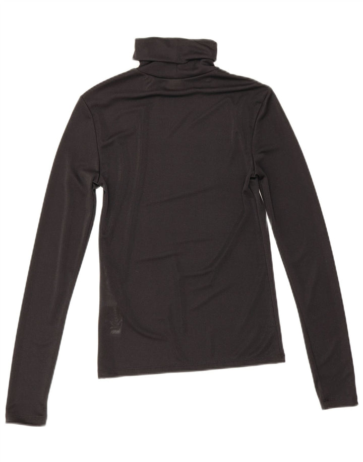 Top feminino Levi's manga comprida UK 6 XS preto poliéster