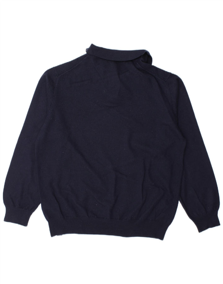 Suéter masculino North Sails com gola polo XL Lã azul marinho