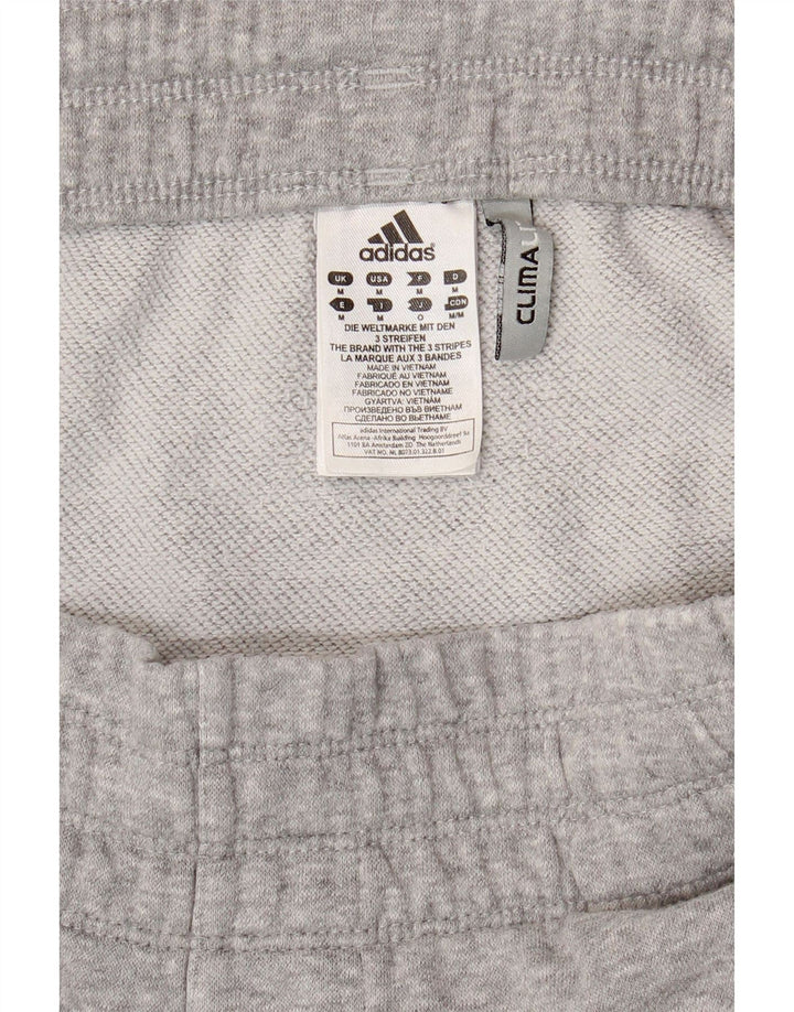 Adidas Mens Climalite Calças de treino cinza médio algodão