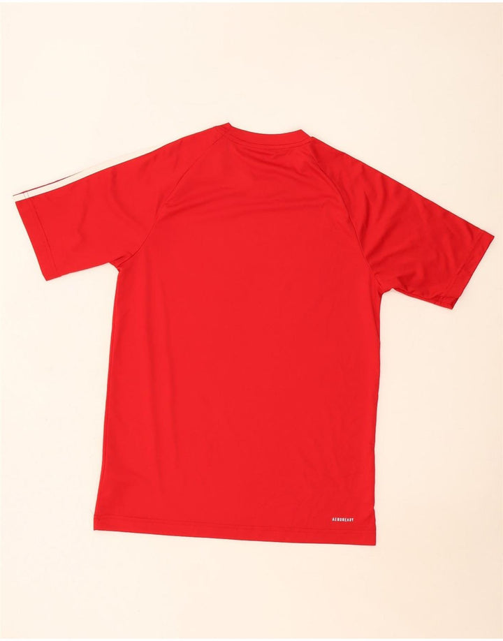 Adidas Mens Aeroready Camiseta Top Pequeno Poliéster Vermelho