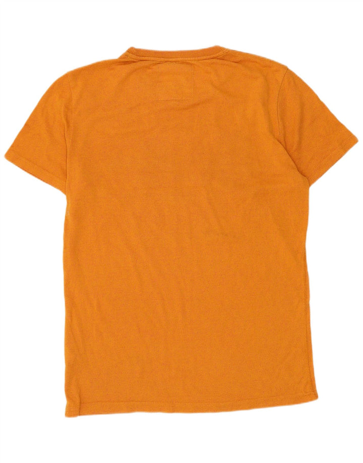 Superdry Mens Graphic T-Shirt Top Pequeno Algodão Laranja