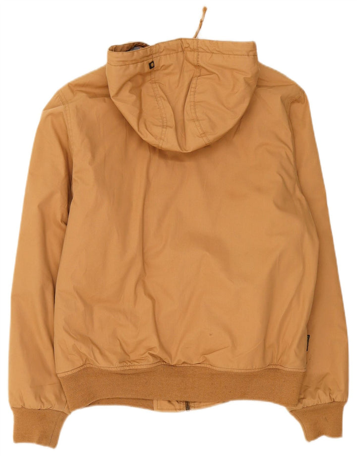Element Mens Hooded Bomber Jacket UK 36 Pequeno Poliéster Bege