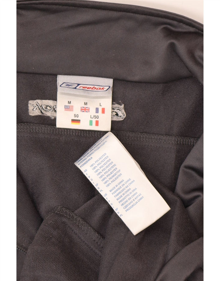 Reebok Mens Tracksuit Top Jacket Médio Cinza Poliéster