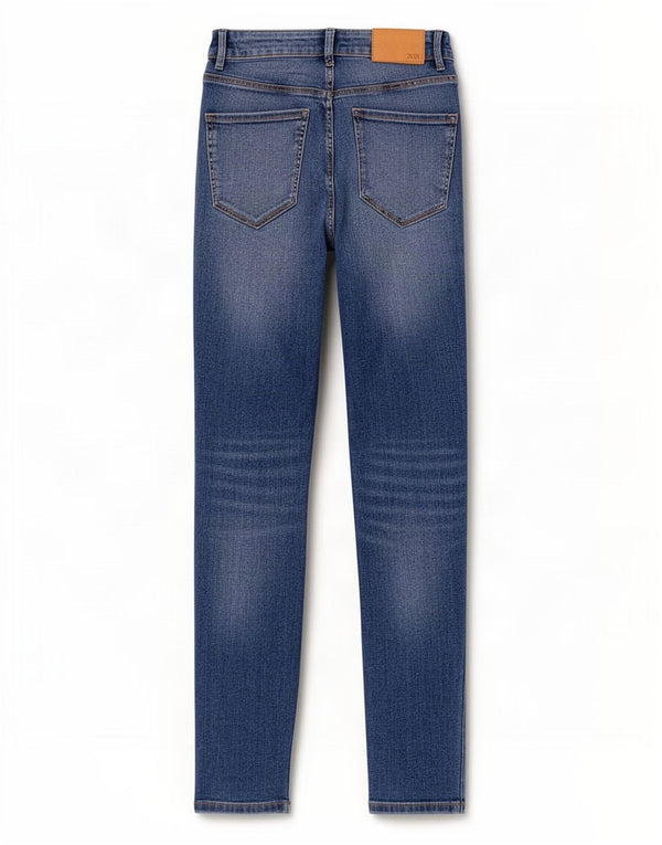 Zara Jeans Skinny Feminino EU 34 2XS W24 L26 Azul Algodão
