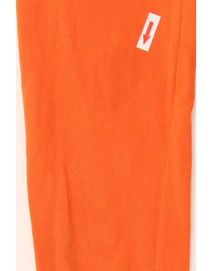 Crew Clothing moletom feminino jumper Reino Unido 12 algodão laranja médio