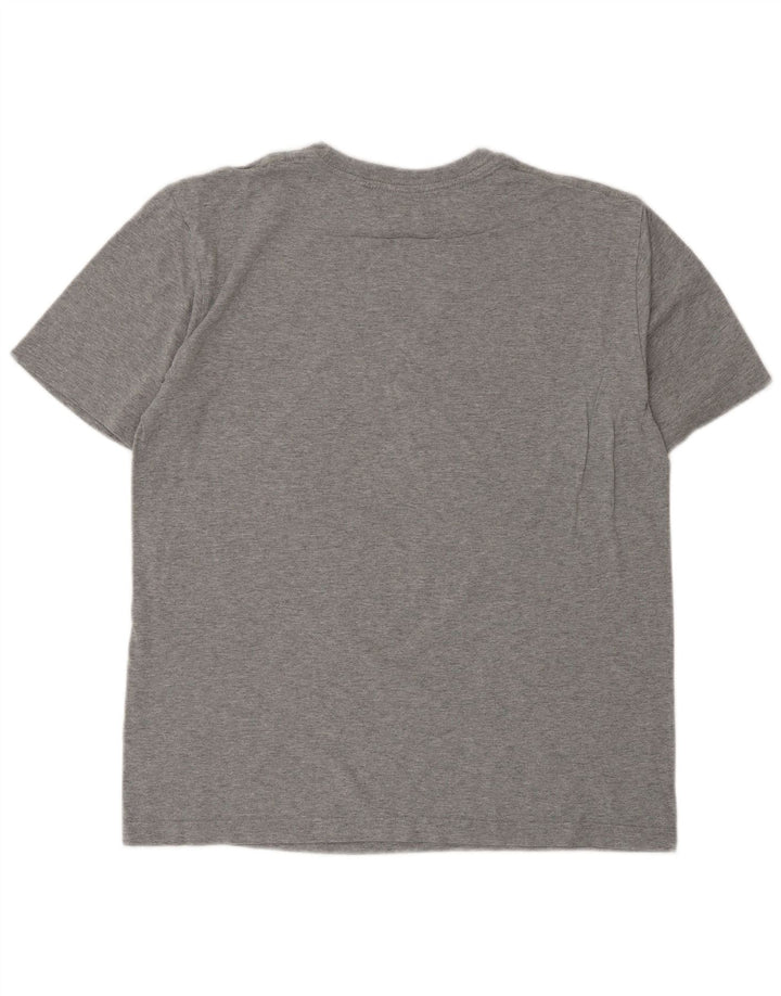 Camiseta gráfica masculina NIKE cinza médio