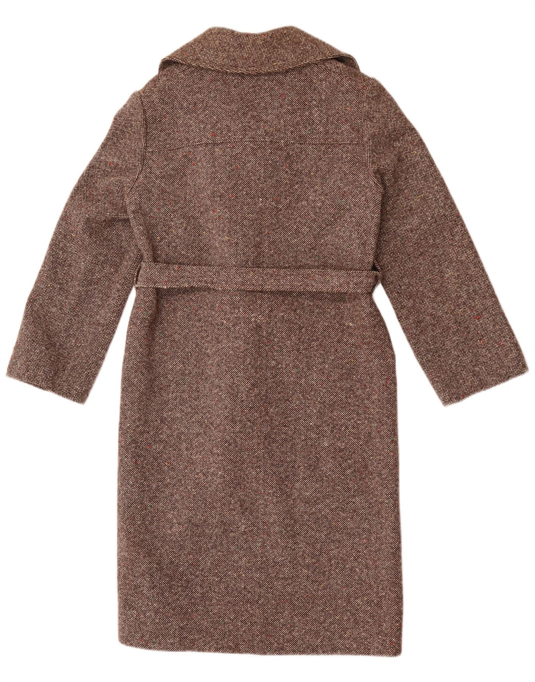 Sobretudo feminino vintage IT 42 marrom médio manchado