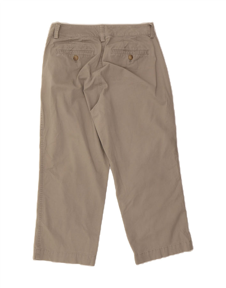 EDDIE BAUER Womens Straight Capri Trousers US 2 XS W28 L21 Beige Cotton Vintage Eddie Bauer and Second-Hand Eddie Bauer from Messina Hembry 