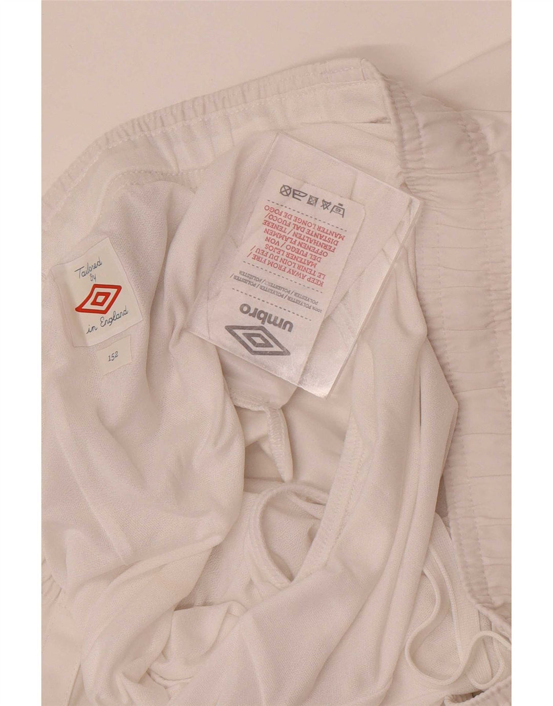 Umbro Boys England Sport Shorts 11-12 Anos Poliéster Branco