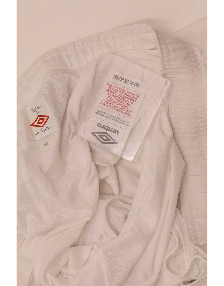 Umbro Boys England Sport Shorts 11-12 Anos Poliéster Branco