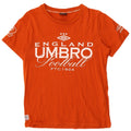 Camiseta masculina gráfica Umbro Top médio algodão laranja