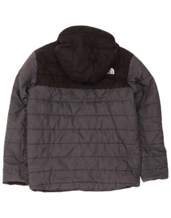 Casaco acolchoado com capuz The North Face Boys 11-12 anos cinzento
