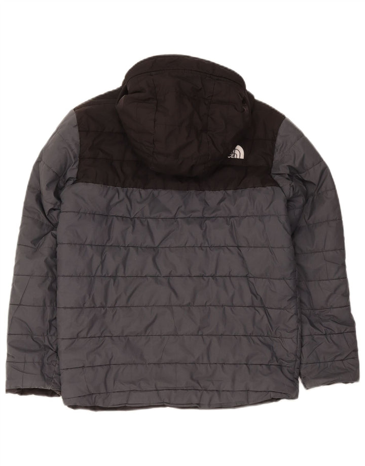 Casaco acolchoado com capuz The North Face Boys 11-12 anos cinzento