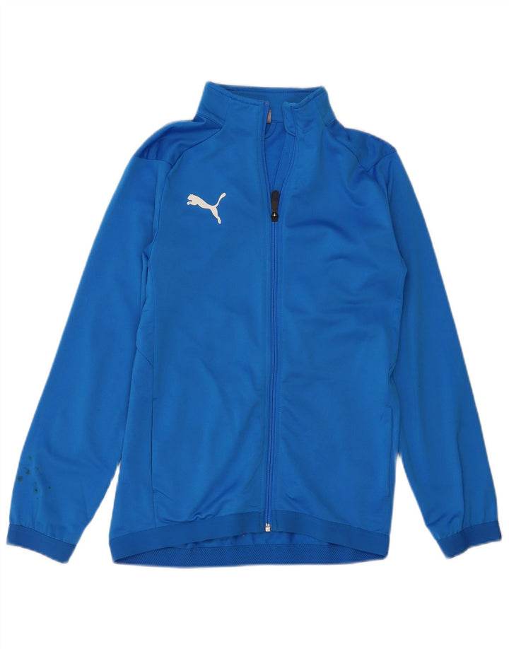 Casaco de treino Puma Boys 13-14 anos azul poliéster