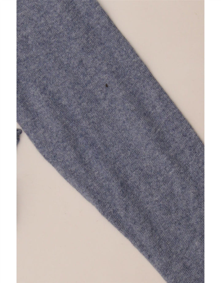 ZARA Top masculino de manga comprida médio azul algodão