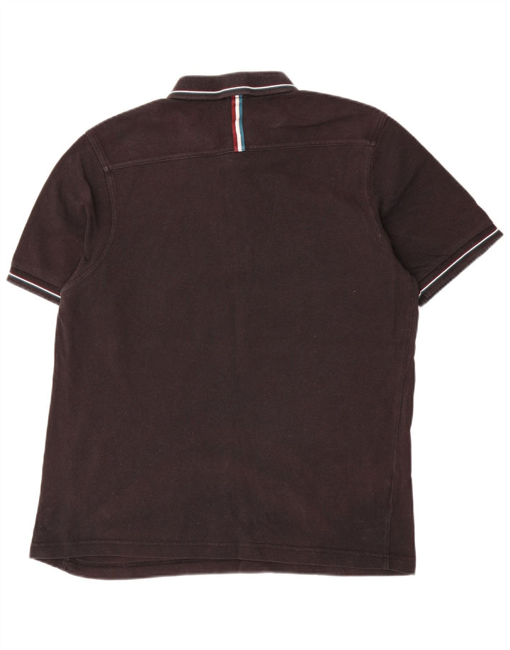 Camisa polo masculina Slim Fit Fred Perry grande algodão preto