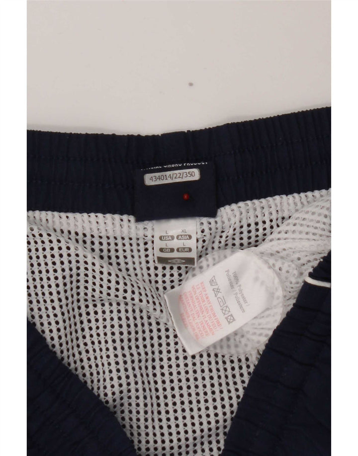 Umbro Mens Graphic Sport Shorts Grande Poliéster Azul Marinho