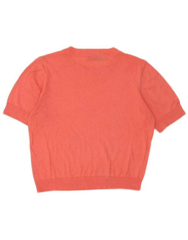 Blusa feminina Zara Top UK 10 pequena laranja