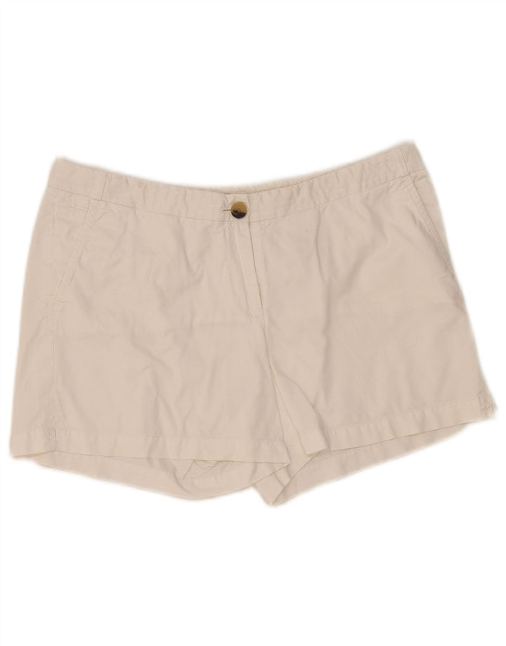 Shorts Chino feminino Tommy Hilfiger EUA 8 médio W32 algodão branco