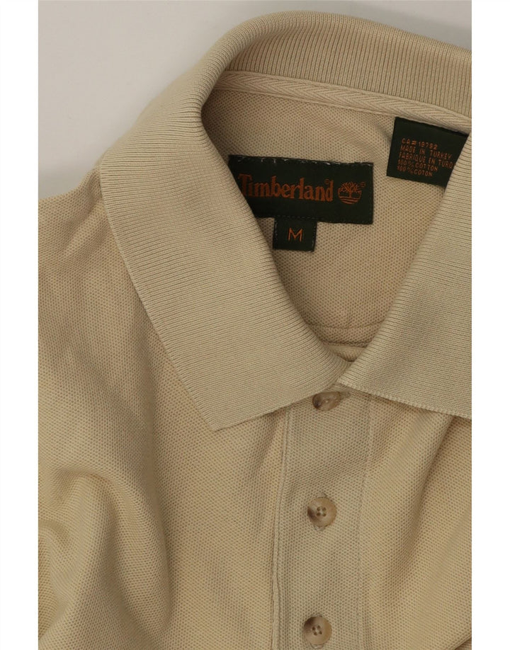 Camisa polo masculina Timberland médio off white algodão