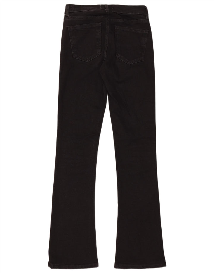 Zara Jeans feminino queimado EU 34 2XS W24 L32 algodão preto