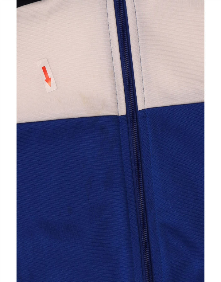 Jaqueta Adidas Meninos Treino Top 13-14 Anos Azul Colorblock Poliéster