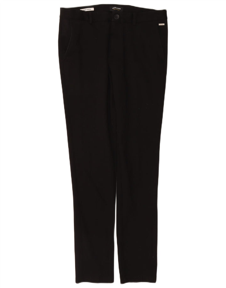 Calça feminina Jack & Jones Marco Slim Chino W32 L34 preta poliéster