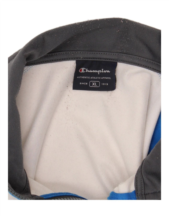 CHAMPION Mens Treino Top Jaqueta XL Azul Colorblock