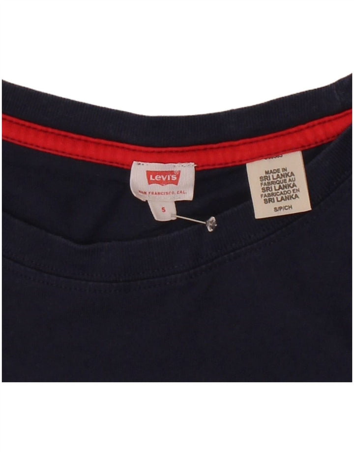 Camiseta feminina estampada LEVI'S Crop UK 10 pequena multicolorida