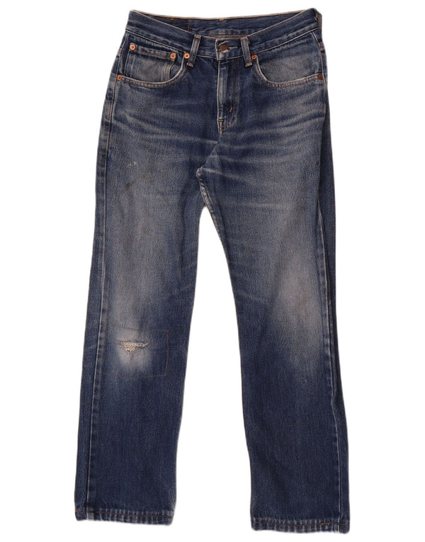 Calça Jeans Levis Masculina 581 Distressed Straight W29 L27 Azul Algodão