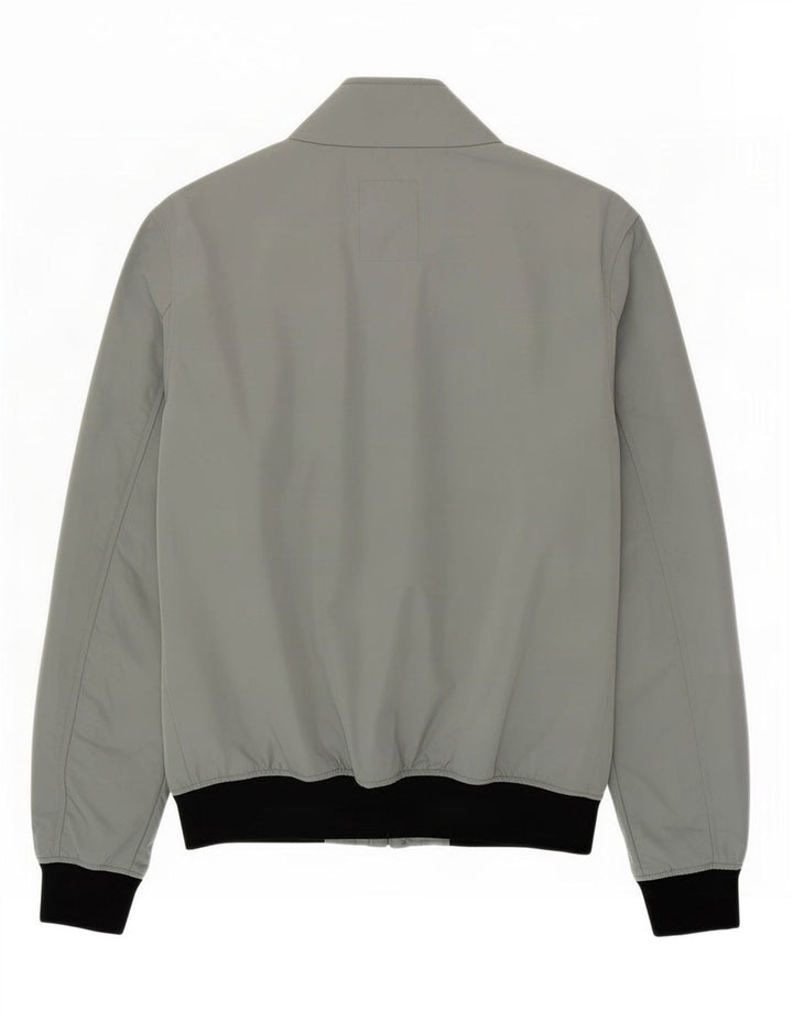 Jaqueta bomber masculina Refrigue UK 38 poliéster colorblock cinza médio