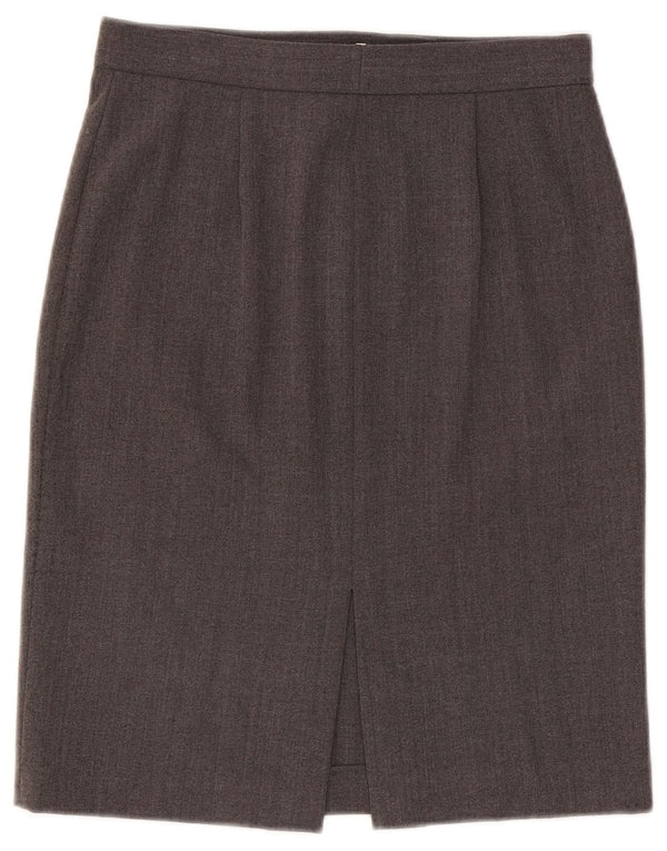 Saia lápis feminina Emporio Armani IT 42 médio W28 poliéster cinza