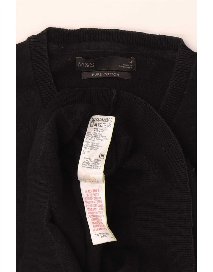 Regata masculina Marks & Spencer com colete médio de algodão preto