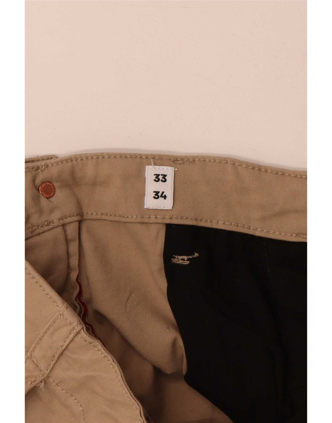 Calça cargo masculina Jack & Jones Joggers W33 L34 bege