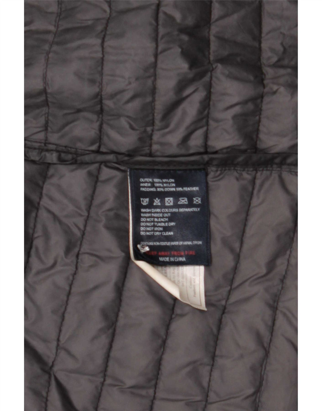 Casaco acolchoado com capuz feminino Puffa Reino Unido 8 pequeno nylon preto