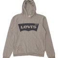 LEVI'S Boys Graphic Hoodie Jumper 15-16 Years Grey Cotton Vintage Levi's and Second-Hand Levi's from Messina Hembry 