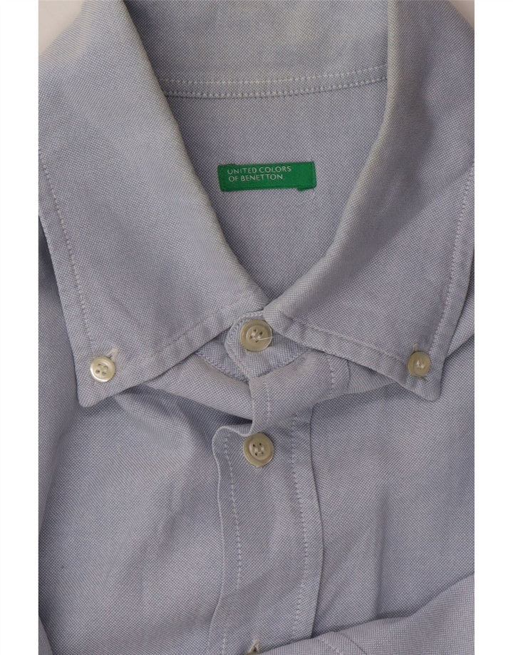 Camisa masculina BENETTON grande azul